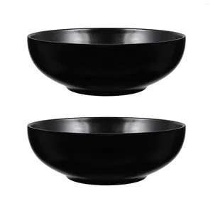 Bowls Bowl Ramen Serving Japanese Noodle Black Set Style Salad Melamine Tableware Noodles Pho Cereal Dish Fruit Pasta