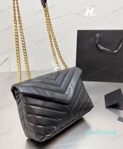 Дизайнерская сумочка Loulou Плечевая сумка с большой емкостью женщин с поперечным кусочком V-образных швово