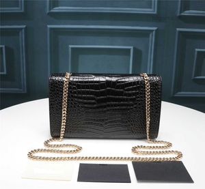 5A Женский кошелек роскошная дизайнерская сумочка Kate Bags Crocodile Pattern Real Leather Chain Suck Bag Bagsmall68