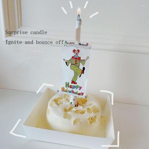 Presentes infantis do Dia dos Namorados do Dia dos Namorados Sr. Clown Surpresa truques de velas Party Birthday Cake Baking Sobersert Dress Up