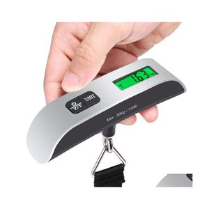 Weighing Scales Mini Electronic Lcd Display 10G 50Kgs Portable Digital Hanging Weight Scale Lage Spring With Hook Zl0050 Drop Delive Dhl2S