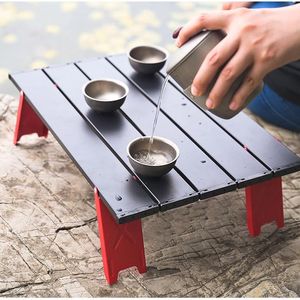 Camp Furniture Innovations Outdoor Mini Folding Table 40.5x29x13 Cm Compact Beach Camping BBQ Dining Waterproof Aluminum