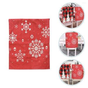 Stuhlabdeckungen Deckung Dining Weihnachten dekorativmas Hutst￼hle Santa Slippcover Decor Room Slipcover K￼che Schneeflocken gedruckt