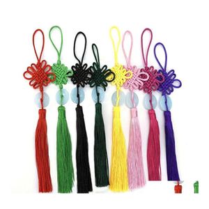 Arts And Crafts Lucky Cute Chinese Knot Pretty Emerald Decoration Diy Braid Craft Ornament Fashion Interior Drop Delivery Home Garden Otj6W