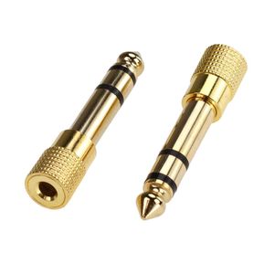 Gold Plated Male to Female Audio Connector Stereo Headphone Aux Adapter Converter