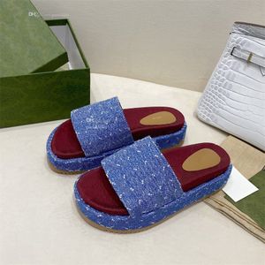 Роскошные дизайнер G Сандалии мода Ggity Flat Platform Heels Slides Sandal Woman Heel обувь для шлепанц