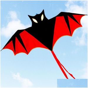 Accessori per aquiloni Asta in resina di alta qualità da 1,8 M con pipistrello rosso con manico e linea Buon giocattolo volante per bambini Consegna a goccia Giocattoli Regali Spo Dhh7D