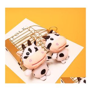 Novelty Items Spot Wholesale Small Cow Plush Pendant Grab Doll Hine Cute Cartoon Accessories Flower Drop Delivery Home Garden Otnyx