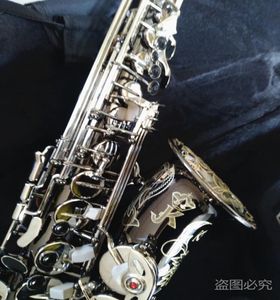 Kopiera Tyskland JK SX90R Keilwerth Alto Saxophone Real Picture Black Nickei Professional Musical Instrument med Sax Mouthpiece1364823