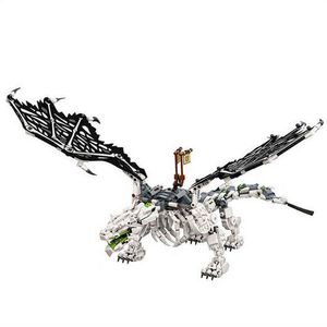 Large movable building block doll skeleton wizard's flying dragon same paragraph Minger children's educational toy H1028201o