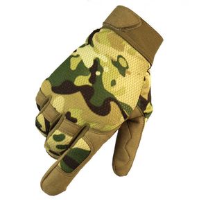 Guanti tattici da esterno Esercito Militare Bicicletta Escursionismo Arrampicata Tiro Paintball Camo Sport Abbigliamento con dita complete