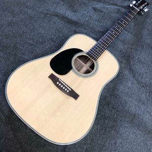 Custom Lefty Handmade Acoustic Guitar Solid Sikta Spruce Top 41 Inch Dread Body Folk Classic Guitar