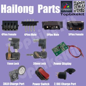 EBIKE MOTOR HAILONG POLEGE PLUGLECTOR DE 4PINS/5PINS Male ou f￪mea/Hailong Lock/Hailong Display Switch/Hailong 3xlr Charge Port