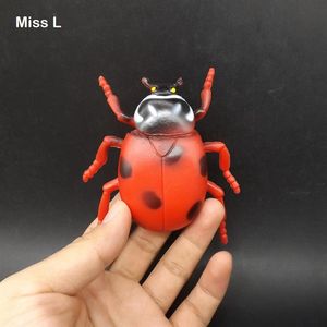Red Ladybird Symulacja Model zwierząt gry poznawcze zabawki dla dzieci Rozwój wiedzy knebel