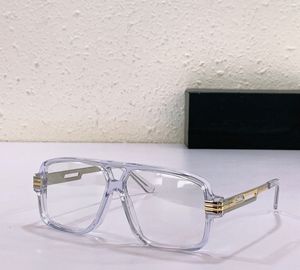 Vintage altın kristal gözlük gözlükleri çerçeve berrak lens 6023 optik gözlük gözü erkekler moda güneş gözlüğü çerçeveleri kutu