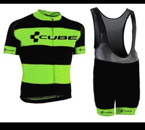 CUBE Pro Men Team Cycling Jersey Set MTB Short Sleeve Bicycle Clothing Bike shirt Bib Shorts suit maillot ciclismo Y210410157243322