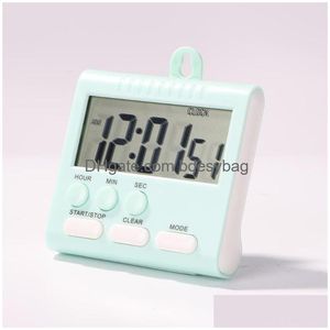 Desk Table Clocks 24 Hours Digital Kitchen Timer Practical Cooking Baking Count Up Countdown Alarm Slee Stopwatch Sport Work Study Dhygq