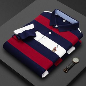Herbst Ankunft Langarm Poloshirt Männer Hohe Qualität Stilvolle Stickerei Marke Polo Shirts Casual Business Tuch 210329