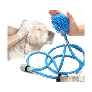 Ferramentas de cabeça para cães para cães Banho de animais de estimação Ferramentas confortáveis ​​de banhos de masrss de lavagem de lavagem de lavagem de lavagem Baths Baths Supplies Inventory Drop DHNR5