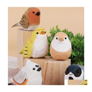 Novelty Items Wooden Childrens Toy Manufacturers Wholesale Small Fat Bird Office Living Room Handicraft Ornaments Drop Delivery Home Otyyv