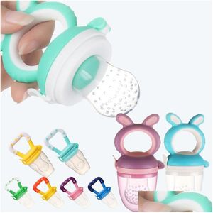 Pacifiers# Fresh Food Nibbler Baby Pacifiers Feeder Kids Fruit Feeding Nipple Safe Supplies Wholesale Drop Delivery Maternity Dhvnb