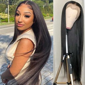 Lace Wigs Women Straight 13x4 Front Human Hair for Pre Plucked Hd Frontal 180% Brazilian 221212
