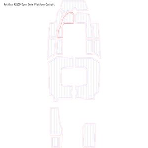 Astilux ax600 오픈 수영 플랫폼 조종석 보트 에바 가짜 티크 데크 플로어 패드