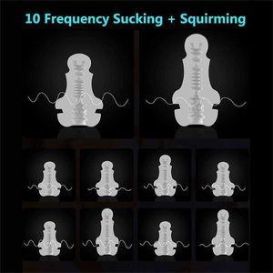 Sex toys massager Automatic Male Masturbator Cup Sucking Machine Suction Blowjob Vagina Masturbation Vibrator Adult Toys for Men 18