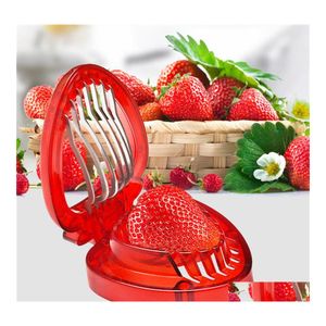 Other Kitchen Tools Making Diy Equal Portion Slicer Stainless Steel Sharp Blade Stberry Cake Color Box Drop Delivery Home Garden Dini Otv1A