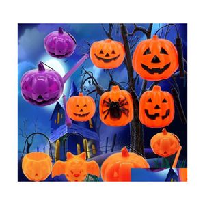 Altre forniture per feste festive LED Halloween Lights Pumpkin Lampad Lantern Rapider Batti Batti a forma portatile Glow giocattolo decorazioni per la casa Dhyh9