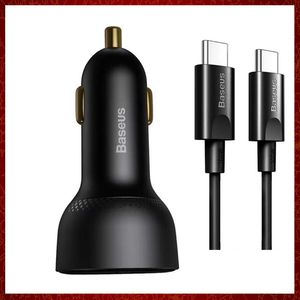 CC291 Цифровой дисплей 100W PD PD Fast Charging Car Charger PPS Двойной порт USB Тип C Quick Charge 4.0 3.0 Зарядное устройство для iPhone