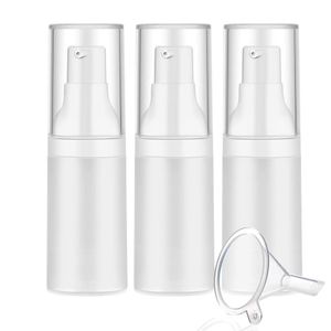 Flacone con pompa airless sterile da 20 ml con imbuto Bottiglie di lozione opaca facili da trasportare e riempire per i viaggi