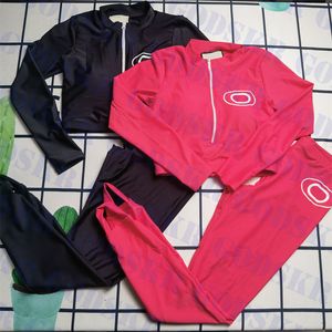 지퍼 디자이너 Tracksuits 브랜드 긴 소매 수영복 야외 해변 수영복 빠른 건조 바지