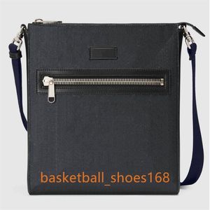 523599 Fashion Black Bags Casual Shoulder Men's Message äkta läder Messenger Bag Högkvalitativ handväskor för Men244s