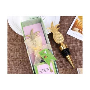 Bar Tools Pineapple Wine Stopper In Gift Boxes Champagne Bottle Vacuum Sealed Bridal Wedding Party Sn3025 Drop Delivery Home Garden Dhy6L