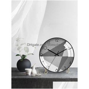 Orologi da tavolo da scrivania orologio in metallo lussuoso Smart Mirror Mirror Soggio