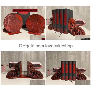 Dekorativa objekt figurer berserk bookends rasande drake slayer harts prydnad skrivbord bokhylla böcker hållare hem dekoration dhhzh