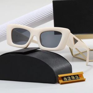 Occhiali da sole firmati per uomo e donna Occhiali da sole classici neri bianchi Cat Eye Occhiali da sole da viaggio per vacanze al mare Occhiali da guida unisex 122701