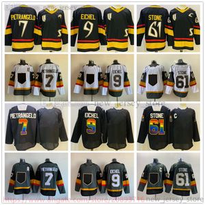 Movie College Hockey su ghiaccio Indossa maglie cucite 7AlexPietrangelo 9JackEichel 61MarkStone maglia uomo Reverse Retro Blank