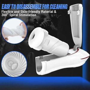 Sex toys massager Fully Automatic Retractable Male Penis Aircraft Cup Sucking Clip Deep Throat Vibrating Masturbator Adult Products