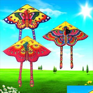 Butterfly Kite for Kids with Winder Board & String - Easy to Fly, Durable 90x50cm Outdoor Toy Game, Ideal Gift