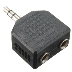 Adattatore Aux splitter per cuffie audio da 500 pezzi a 2 auricolari ausiliari a Y