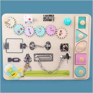 Inteligência Toys Hy Montessori Busy Board Board Preeducacional Drop Drop Delivery Gifts Learning Education Dhst1