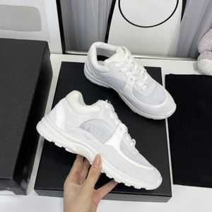 Luxury Designer Running Shoes Channel Sneakers Women Lace-Up Sports Shoe Casual Trainers Classic Sneaker Woman Ccity fdff