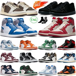 s 1 retro Basketball Shoes Jumpman 1s low Black Phantom Lost And Found Denim Reverse Mocha Chicago Fragment Starfish Mens Womens Trainers Sneakers