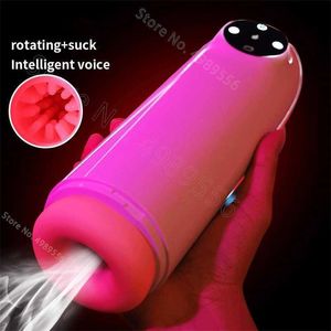 Sex toys massager Aircraft Cup Automatic Rotation Sucking For Men Toys Device Whole Body Waterproof And Water Immersion Fun Products