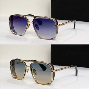 Óculos de sol suncloud de designer original para óculos de marca de luxo retrô famosos e elegantes masculinosMACH-SEVEN MACH-SIX LIMITED Mach Six Limiteo óculos redondos com estojo