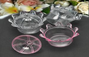 50pcs Creative Transparent Clear Crown Candy Box Baby Shower Plastic Candy Holder Kids Party Favors and Birthday Gifts4796151