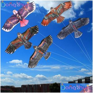 Kite Accessories 50 Pcs Flying Bird Flat Eagle Wholesale With 100 Meter Line Kids Gifts Outdoor Toys Drop Delivery Sports Play Dhw0Q