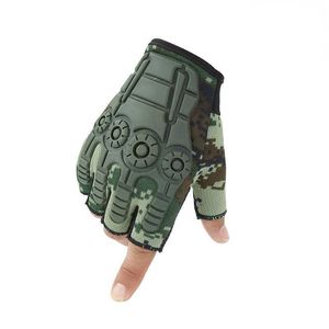 Outdoor Combat Half Finger Gloves Fingerless for Motorbike Military Tactical Hunting Cycling Men's Clothing Accessories